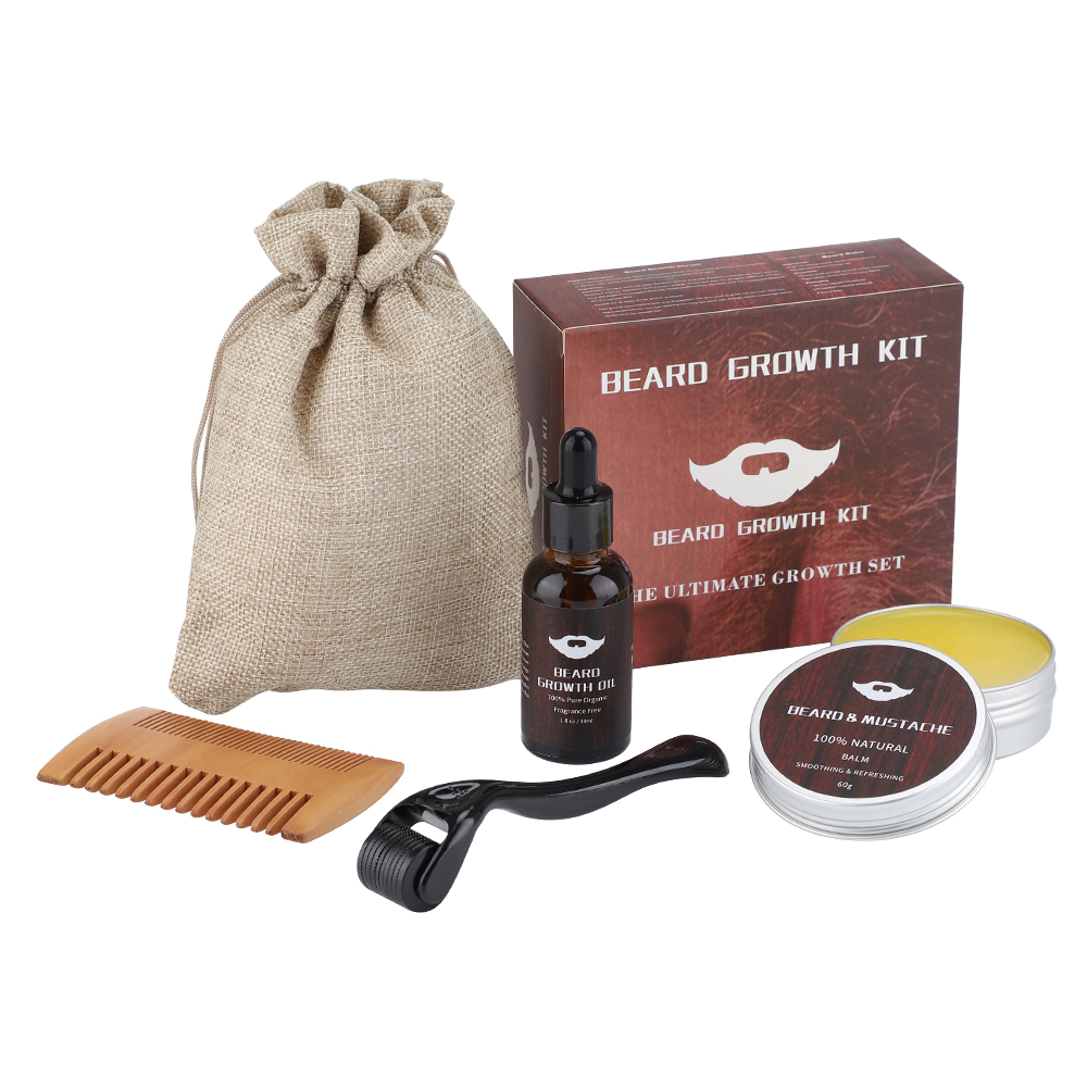 Men'S Grooming Products Kit - مجموعة نمو اللحية للرجال نمو الشعر