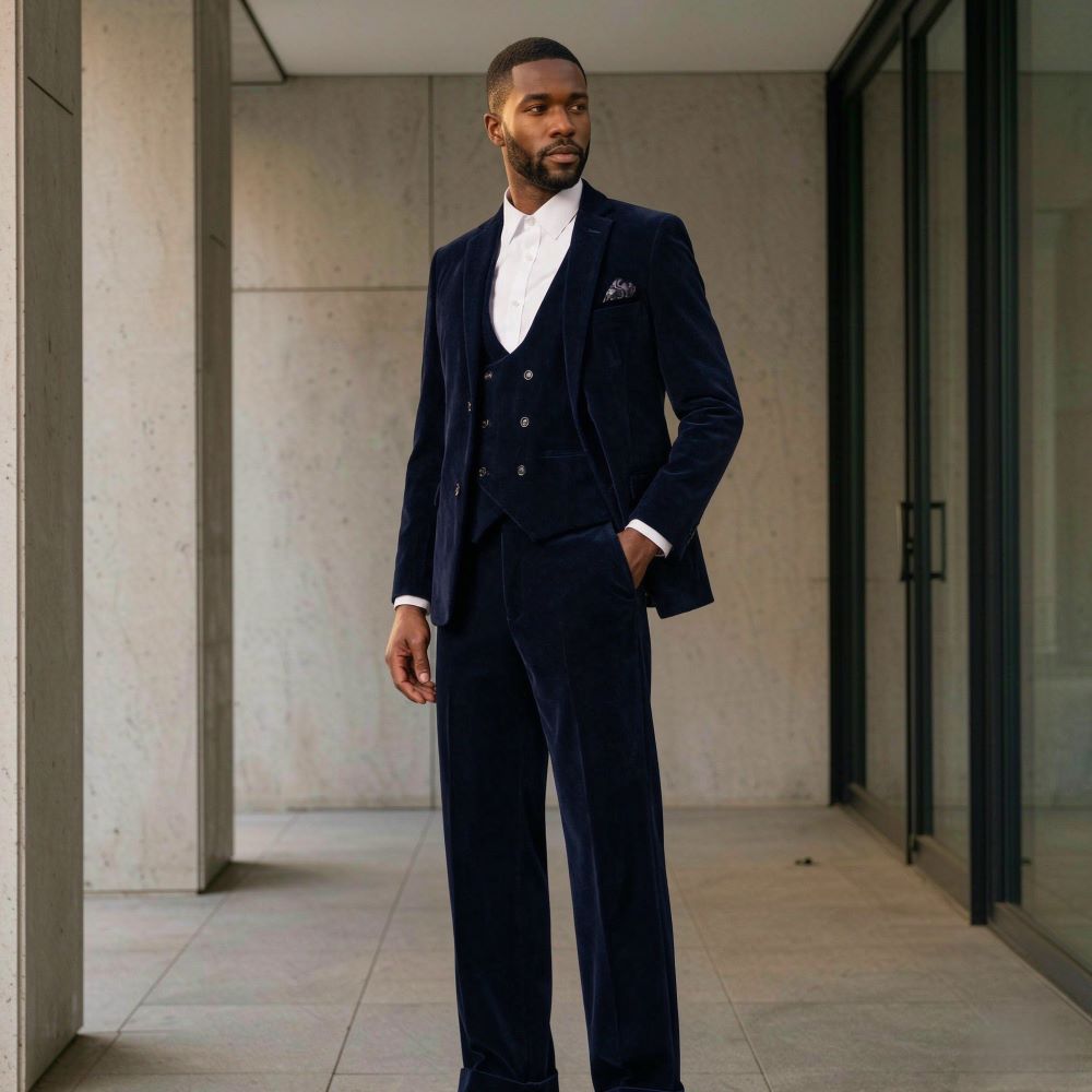 بدلات زفاف مخملية للرجال من 3  - مراجعة Men'S Grooming Awards وسعره