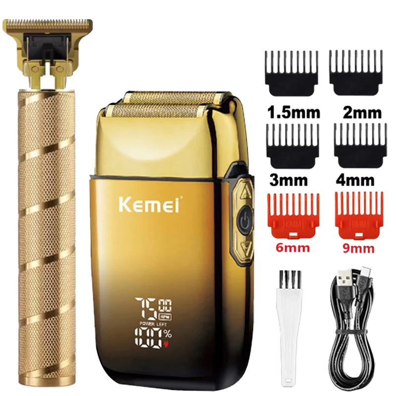 ماكينة حلاقة كهربائية Kemei KM - مراجعة Men'S Grooming Boxes وسعره